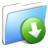 Aqua Smooth Folder DropBox Icon 48x48 png